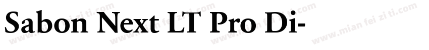 Sabon Next LT Pro Di字体转换